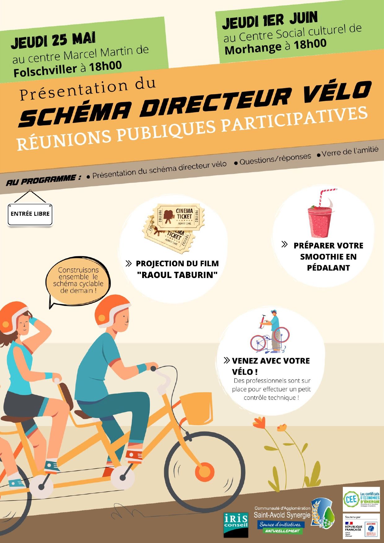 Reunion publique sur le schéma directeur vélo